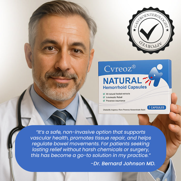 🔥Vânzări fierbinți - 50% OFF🔥Cvreoz® Natural Hemorrhoid CapsulesAcumpărați mai mult Economisiți mai mult