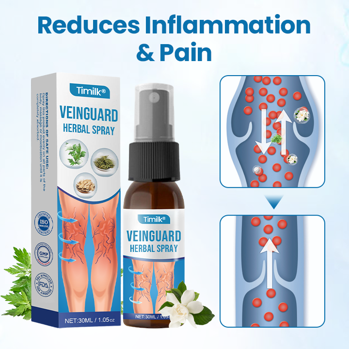 Timilk® VeinGuard Spray pe bază de plante-✅ S-a dovedit clinic că elimină venele varicoase în doar 7 zile!
