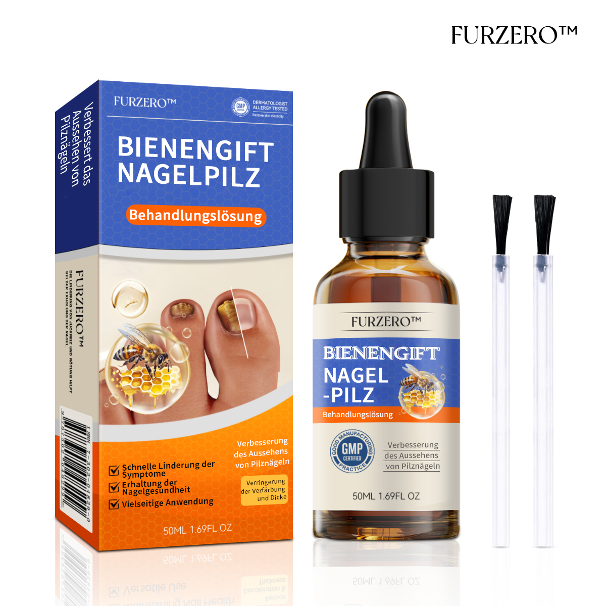 🐝🐝Furzero™ venin de albine ciuperca unghiilor soluție de tratament: rezolva complet problema ciupercii unghiilor🌟👣