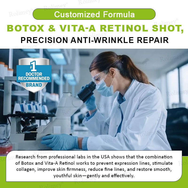 💛✅Az USA-ban gyártva és onnan szállítva 💫Rolimey® Botox & Vita-A Retinol Shot ránctalanító és feszesítő krém – Utolsó napos akció 70% kedvezmény