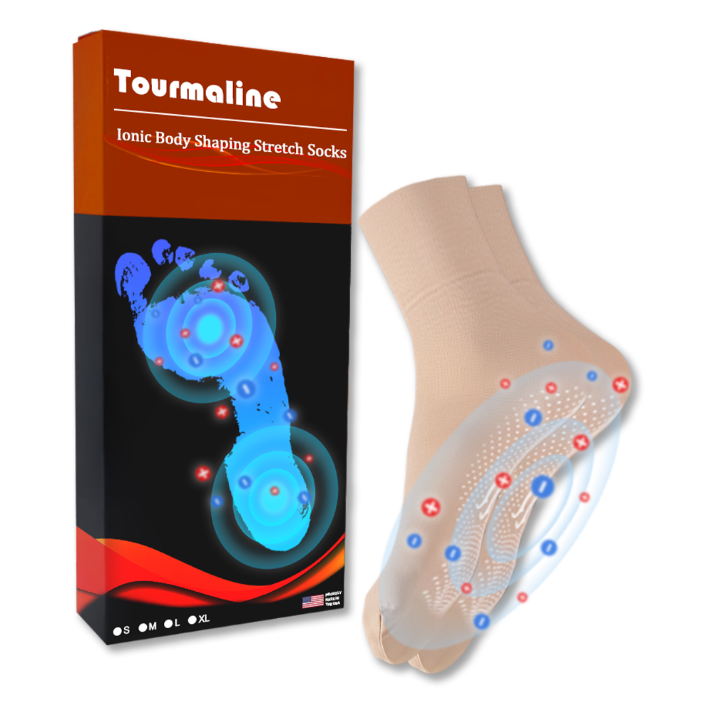 Șosete elastice Tourmaline Ionic Body Shaping (🔥🔥🔥🔥ofertă limitată în timp, durează 30 de minute)