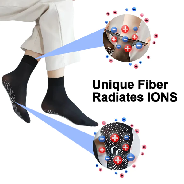 Fivfivgo™ Șosete elastice Tourmaline Ionic Body Shaping Stretch Socks