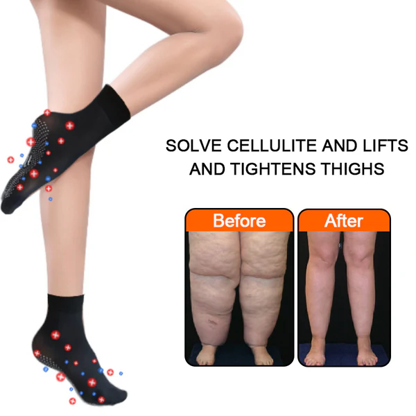 Fivfivgo™ Șosete elastice Tourmaline Ionic Body Shaping Stretch Socks